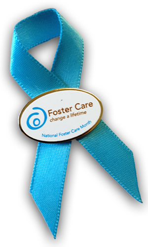 Foster care month ribbon